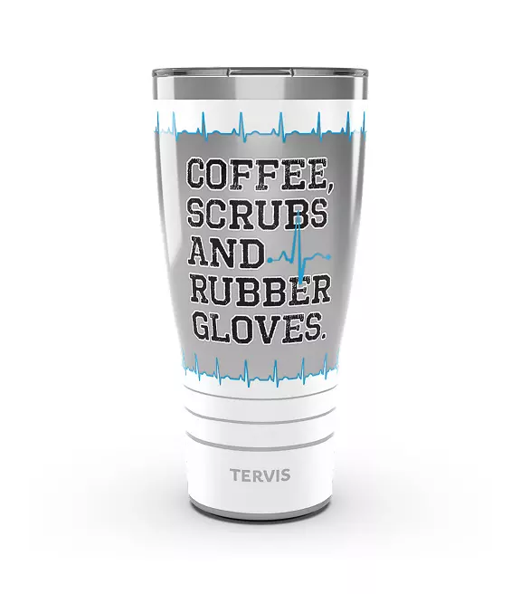 Coffee, Scrubs, and Rubber Gloves