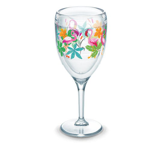 Product: Wine Glass, Flamingo Fun